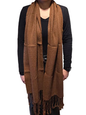 Bufanda alpaca unisex Café