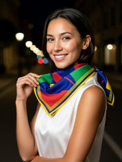 PAÑUELO 100% SEDA NATURAL MAYNA - TIPOGRAFIAS