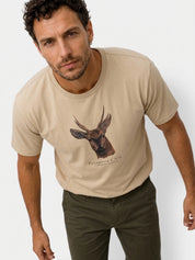 Polera Manga Corta Adultos Huemul (BEIGE)
