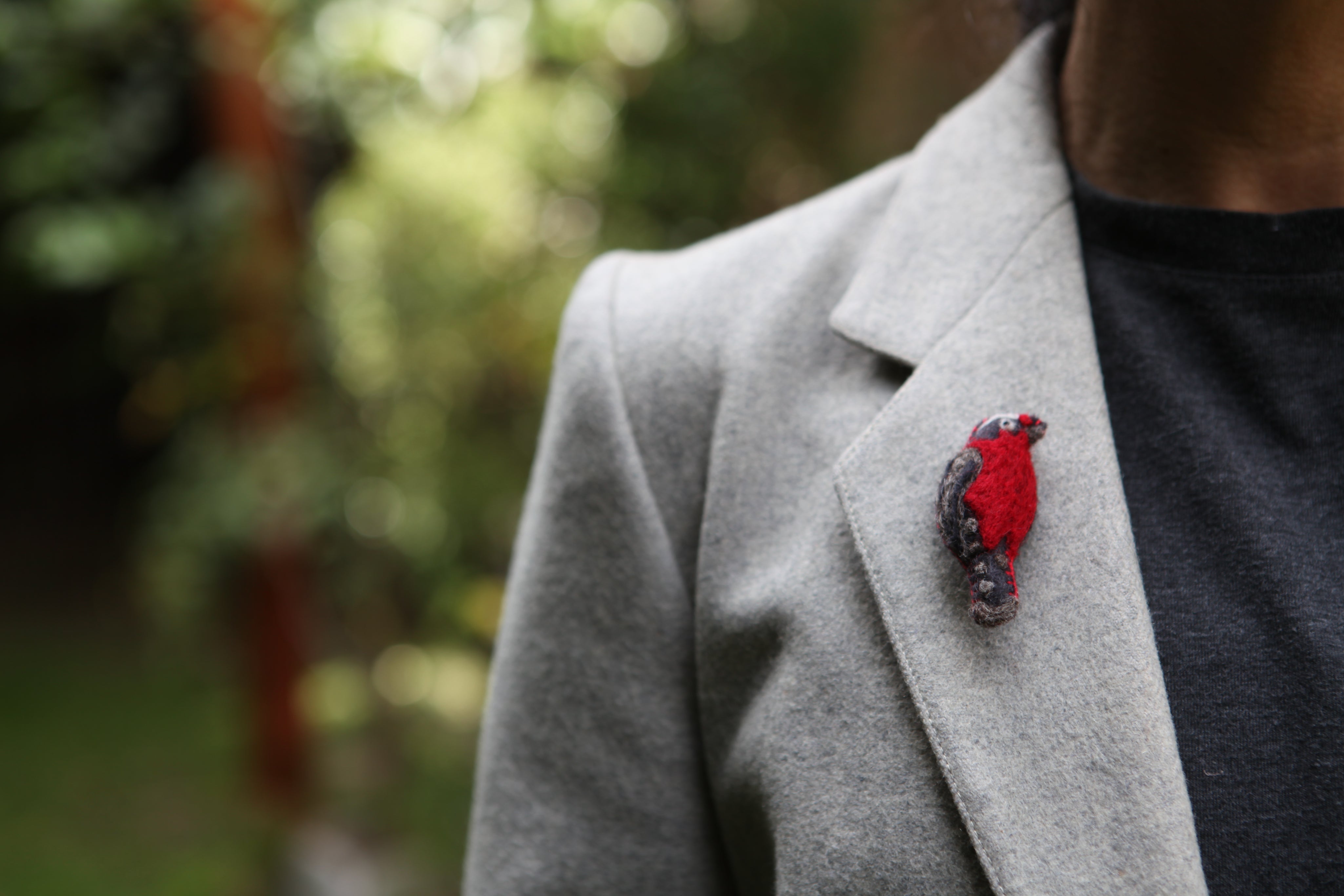 Pajarito Pin Loica Negro