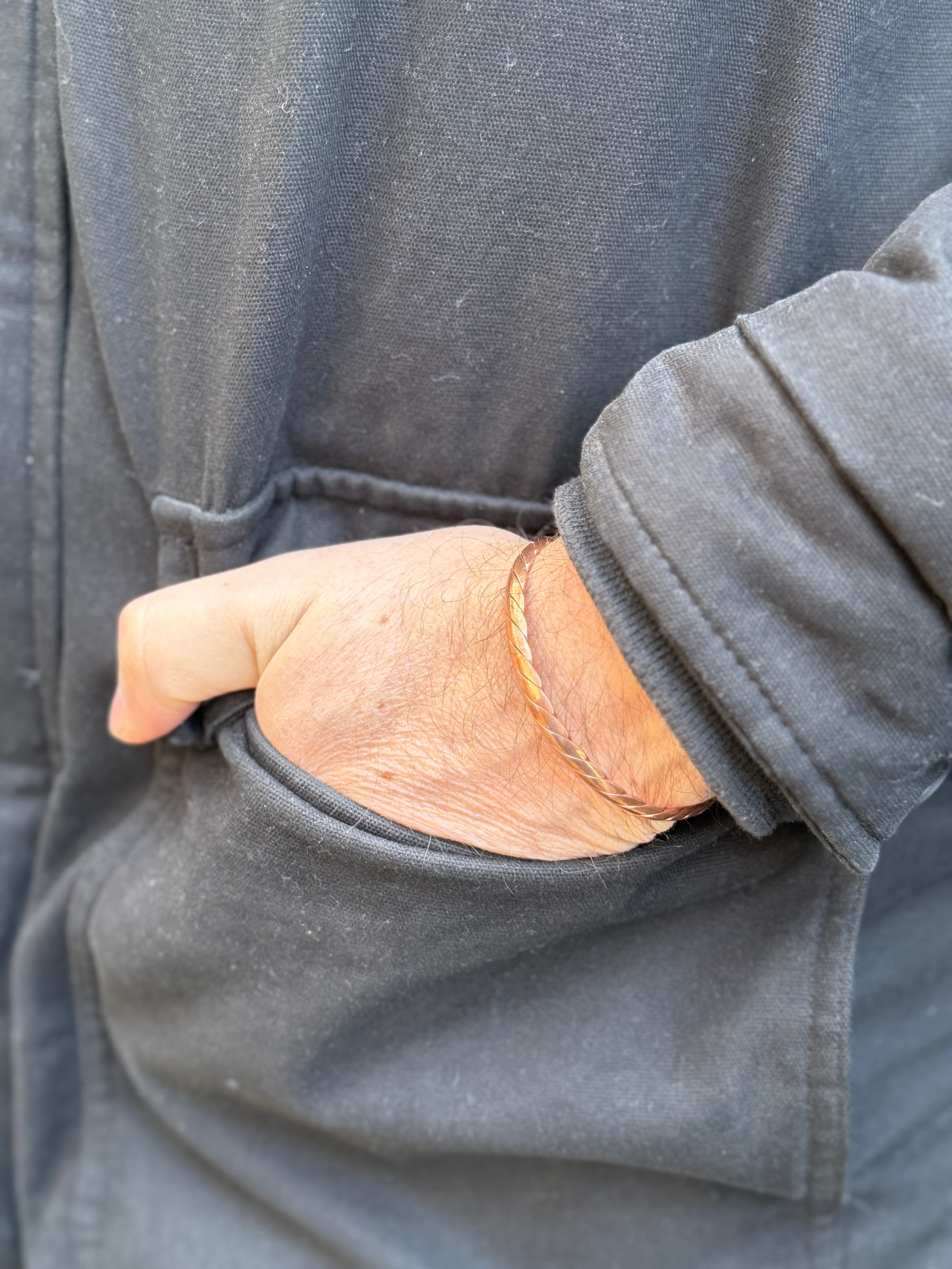 Pulsera de Cobre Trenza