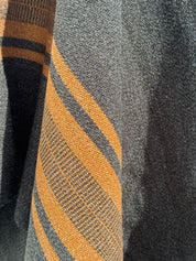 Ruana Peinecillo con Capucha - Lana y Alpaca - Marengo con Camel