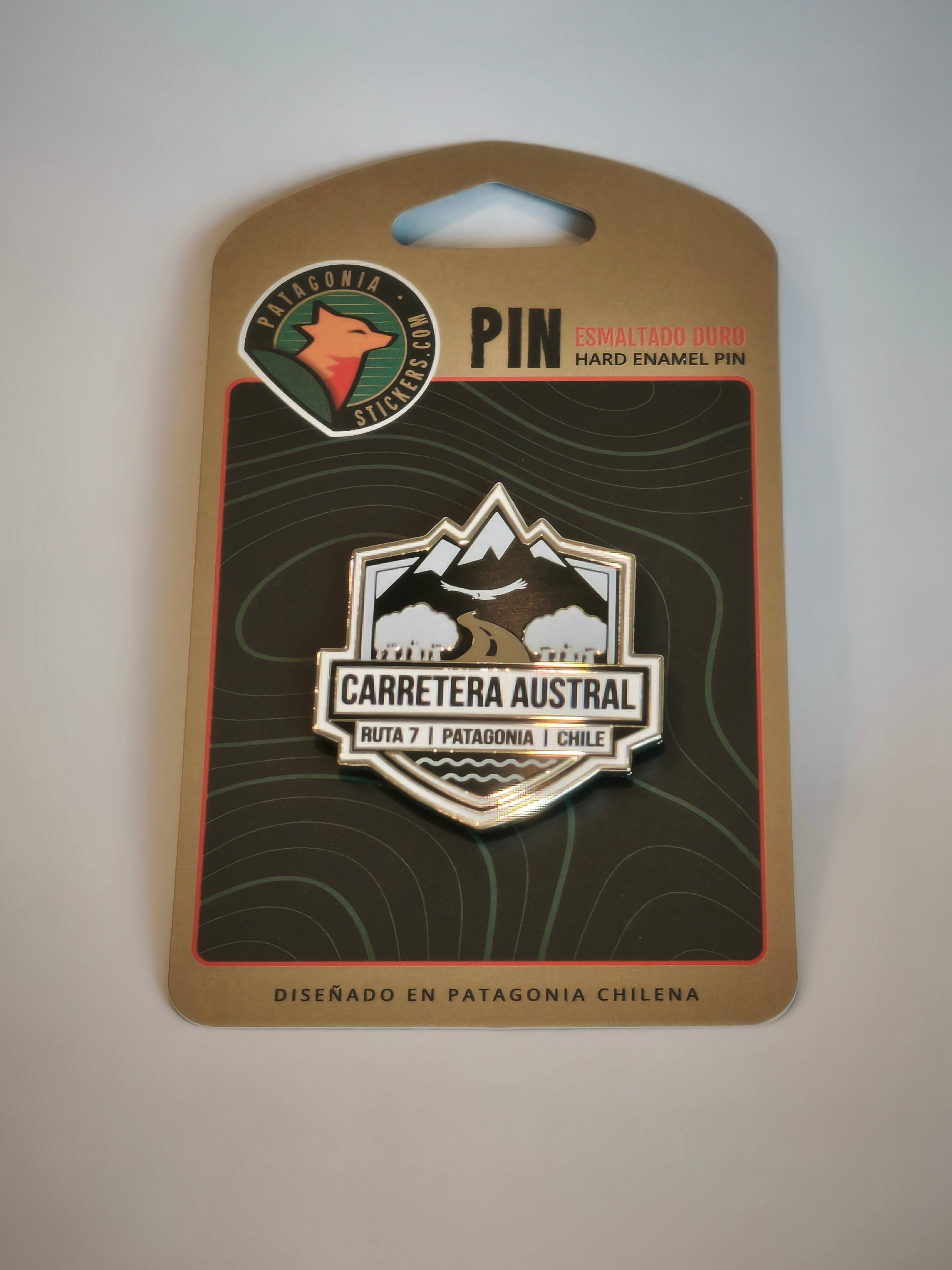 Pin Carretera Austral - Creado en Chile