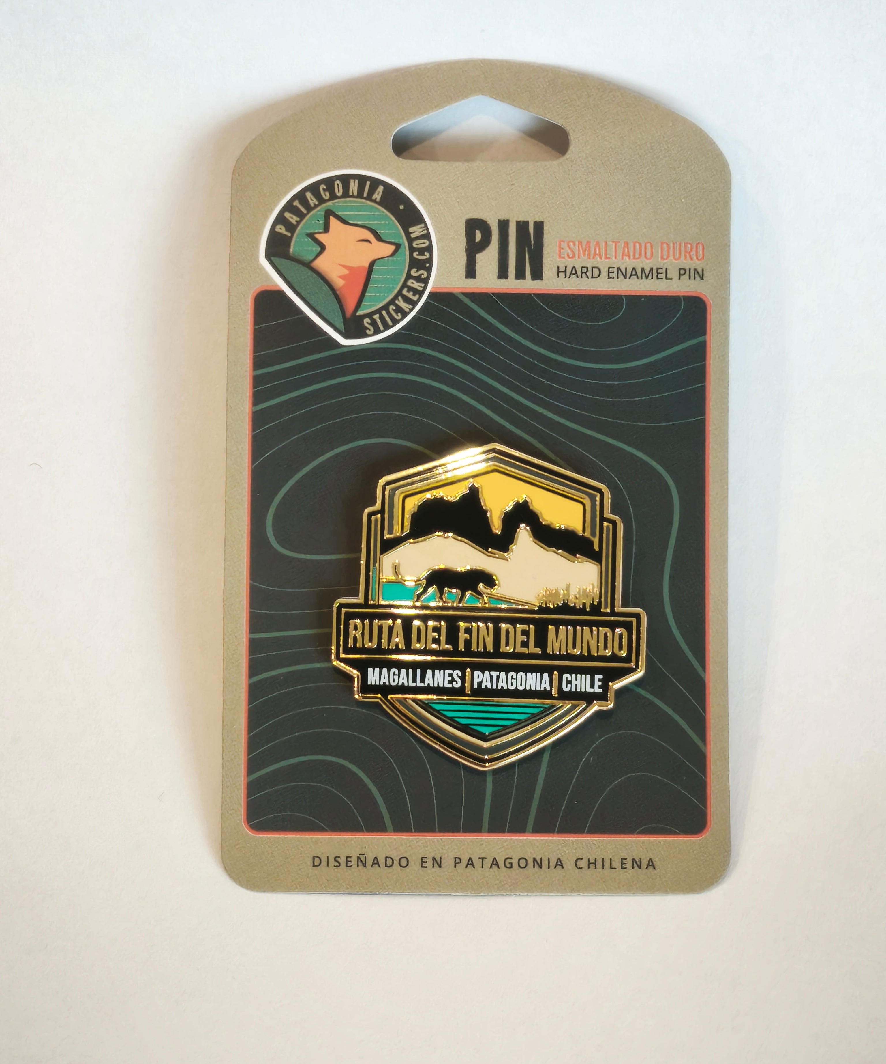 Pin Ruta del Fin del Mundo - Creado en Chile