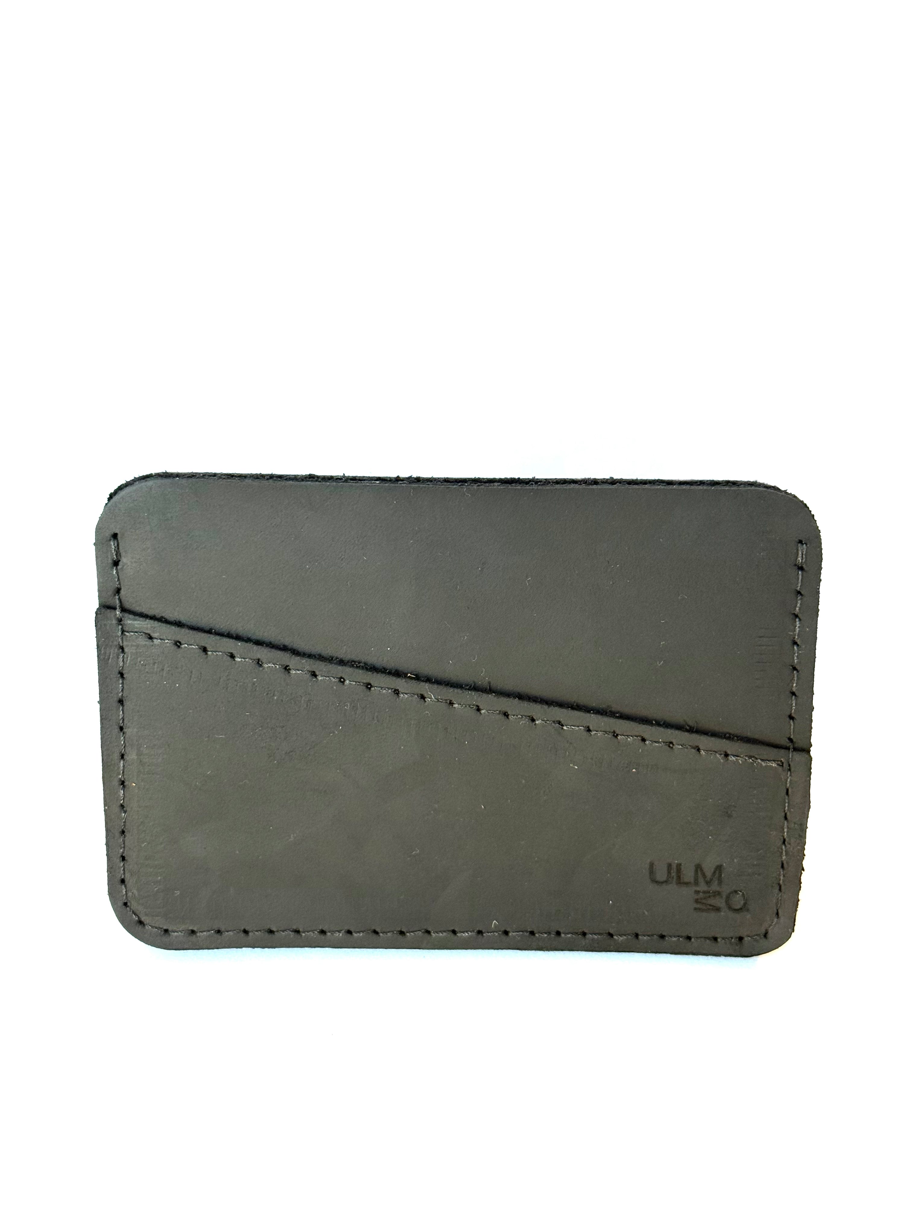 TARJETERO DE CUERO NEGRO