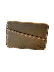 TARJETERO DE CUERO CHOCOLATE