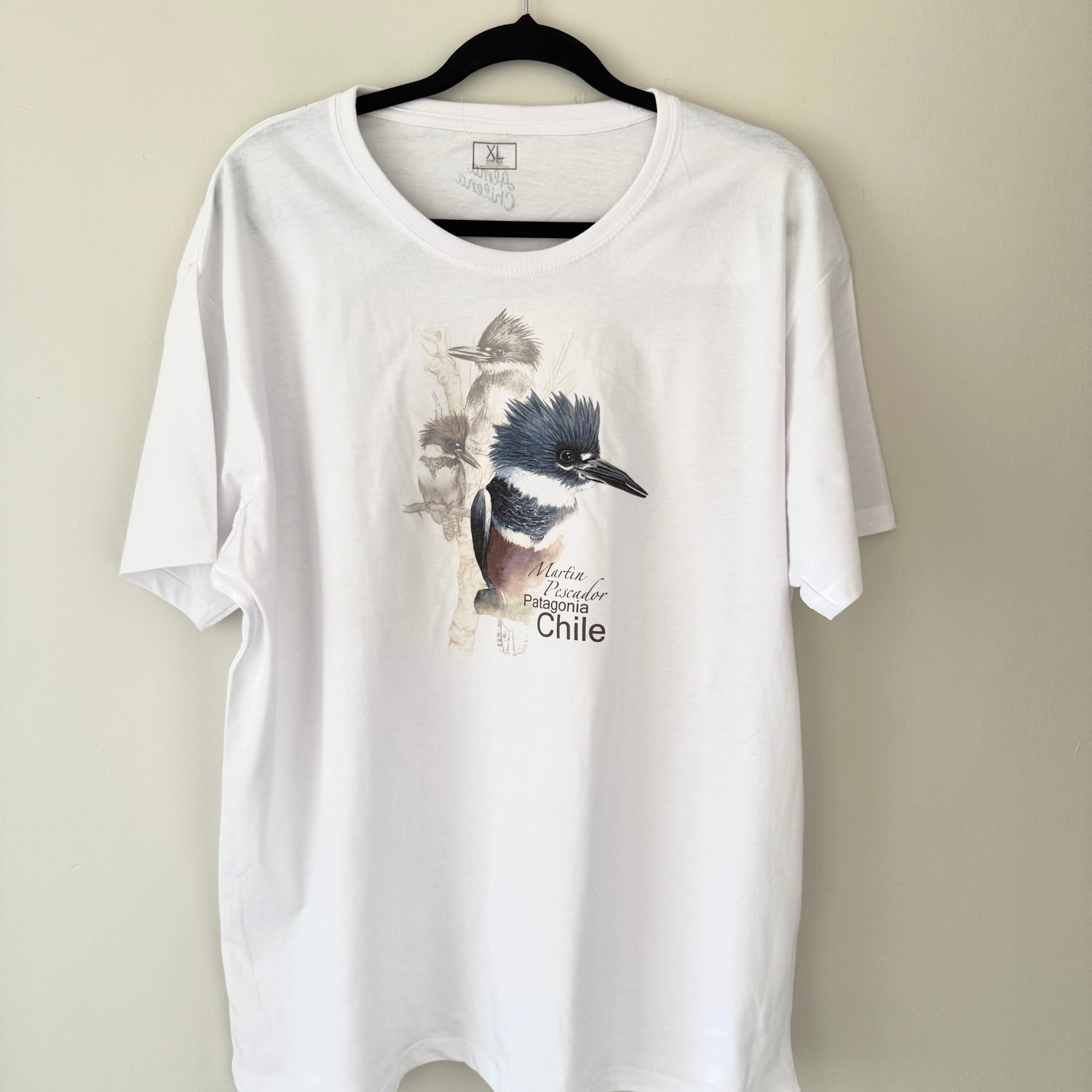 Polera Manga Corta Adultos Martín Pescador Patagonia - Creado en Chile