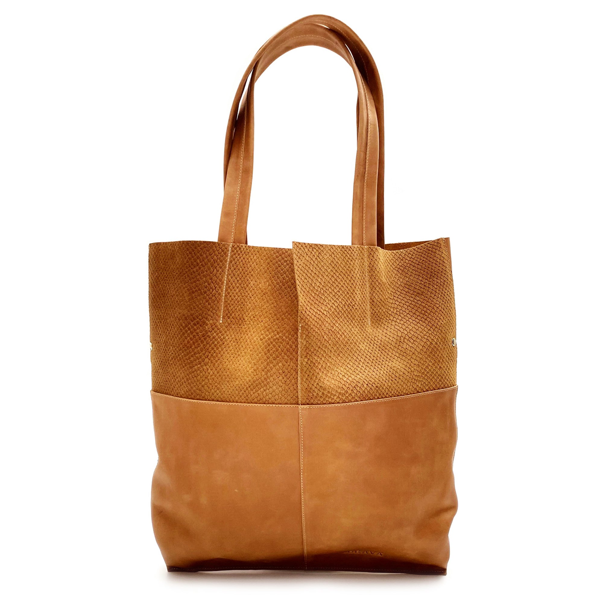 Cartera de cuero modelo COCO Tostado