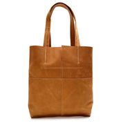 Cartera de cuero modelo COCO Tostado