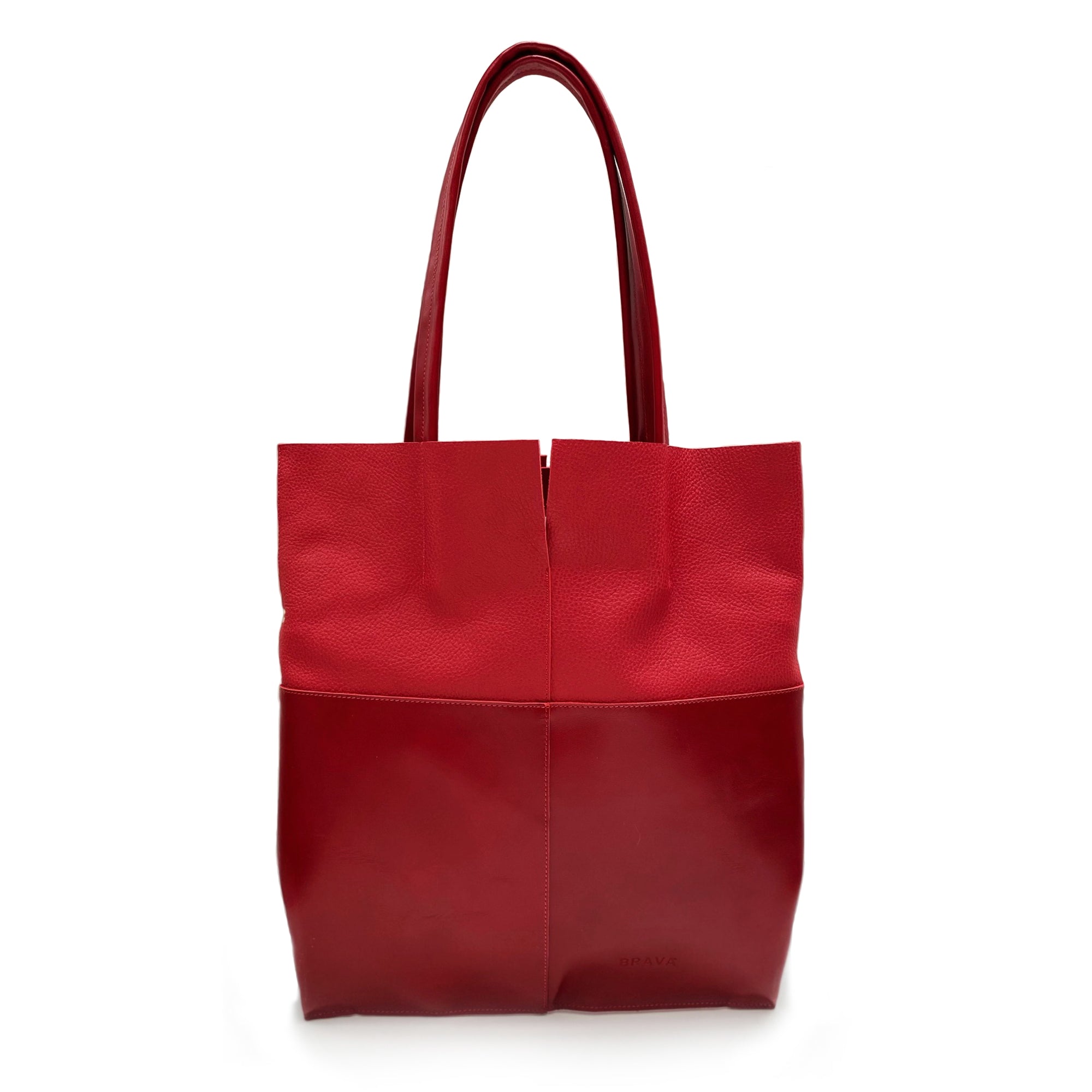 Cartera de cuero modelo COCO Rojo