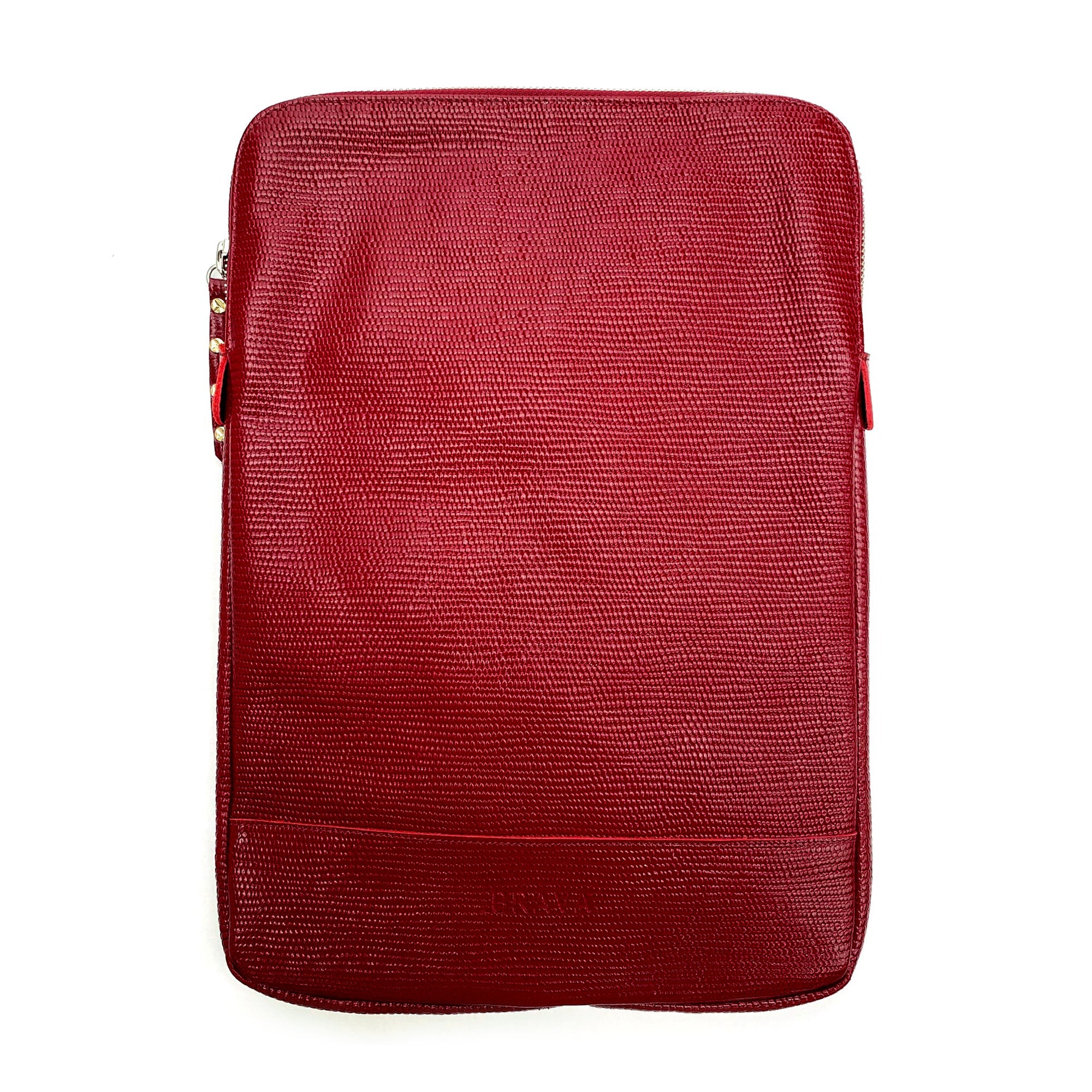 Funda Notebook de cuero modelo JAVIERA Rojo