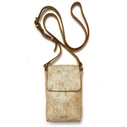 Portacelular - Cell Bag de cuero modelo MARTHA Off White