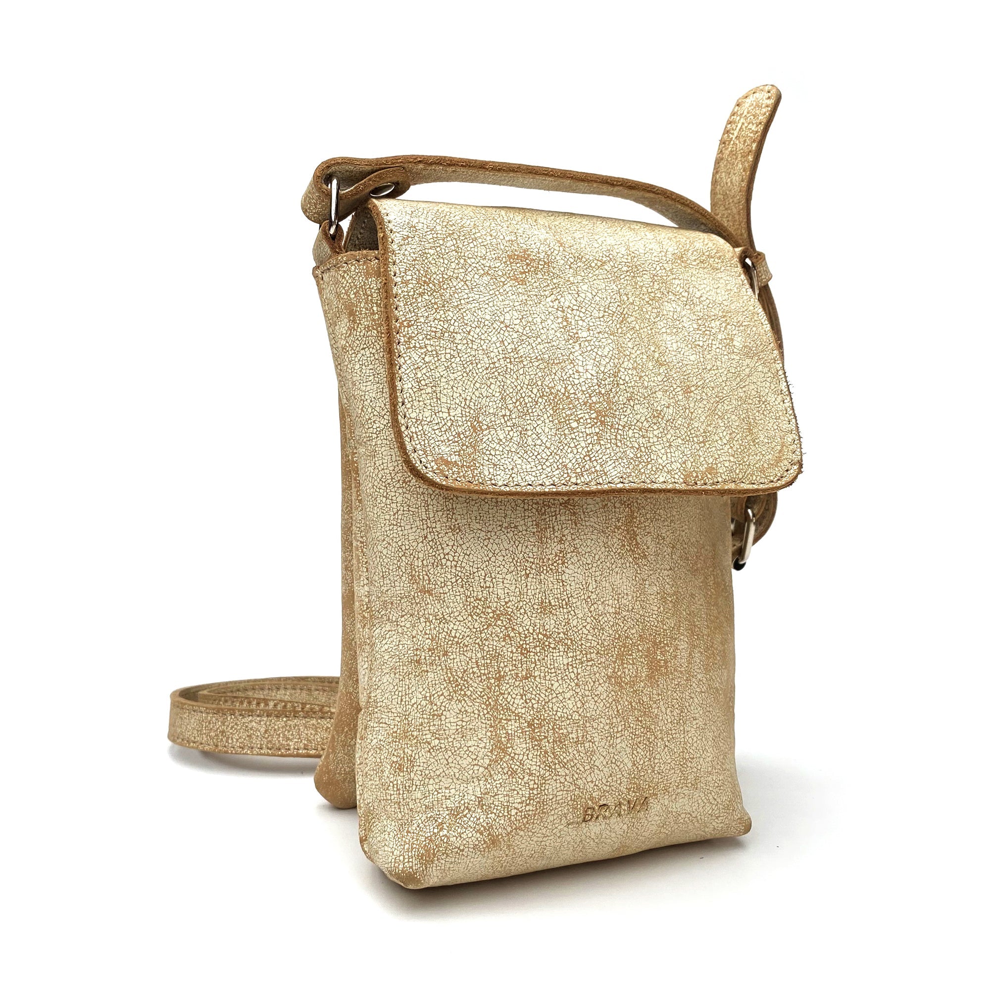 Portacelular - Cell Bag de cuero modelo MARTHA Off White
