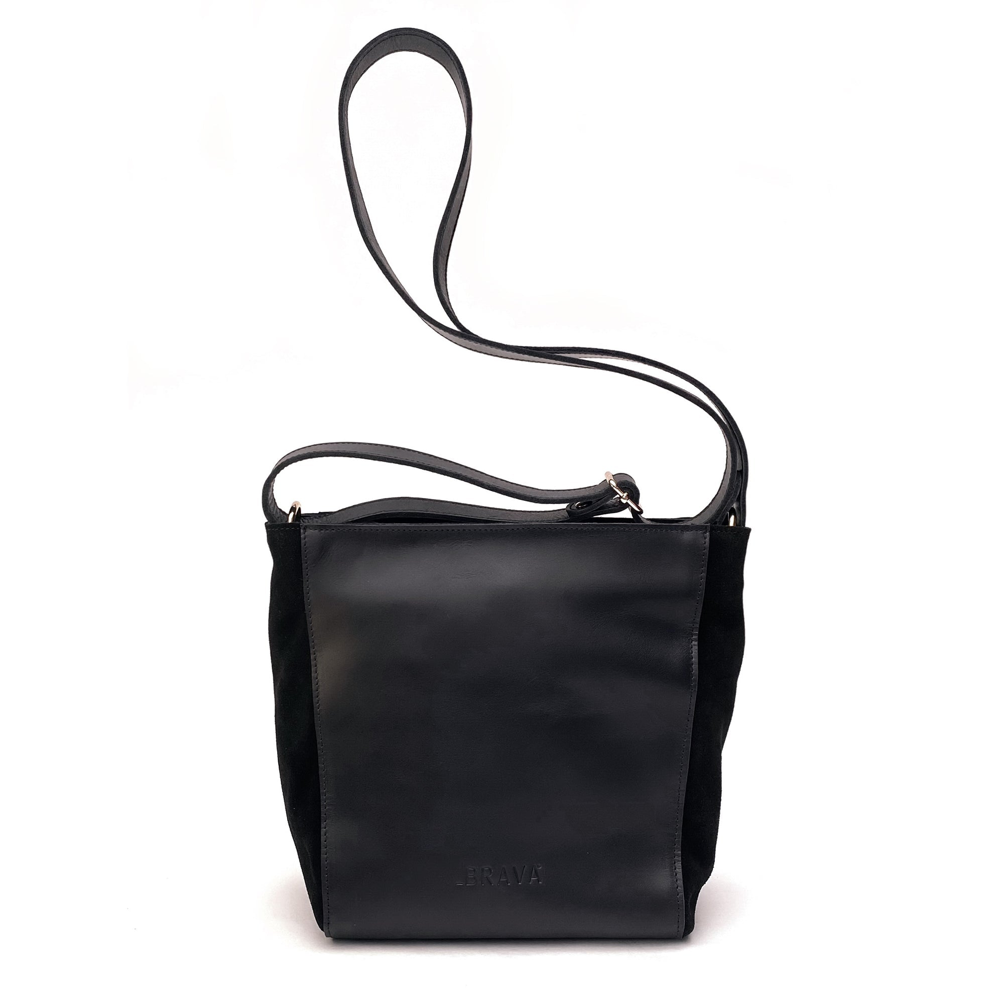 Bandolera de cuero modelo HELLEN Black