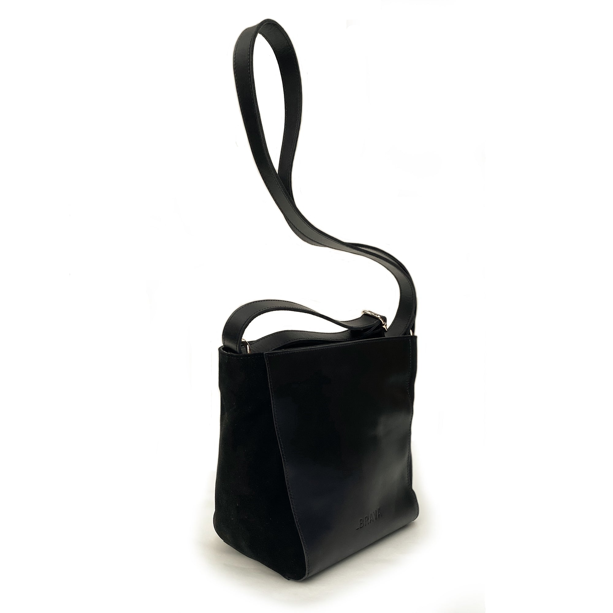 Bandolera de cuero modelo HELLEN Black