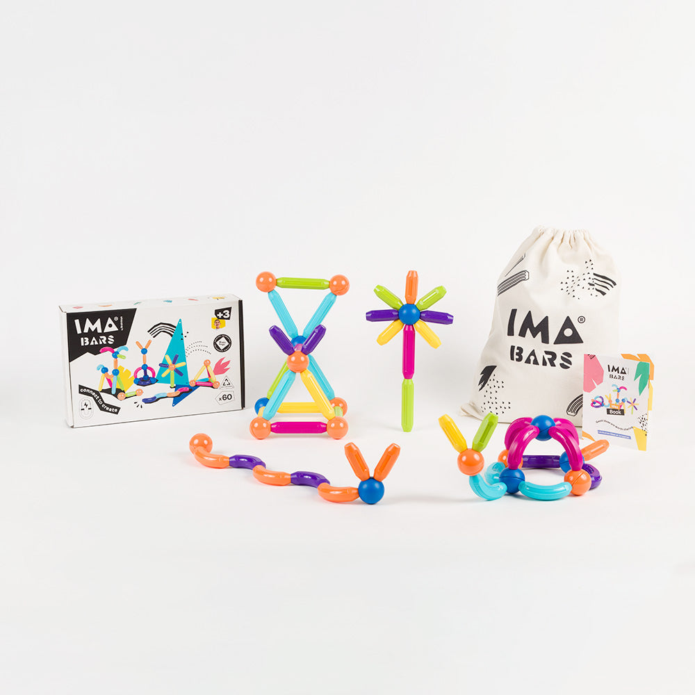 Juegos magnéticos | Imabars 60 piezas - IMANIX