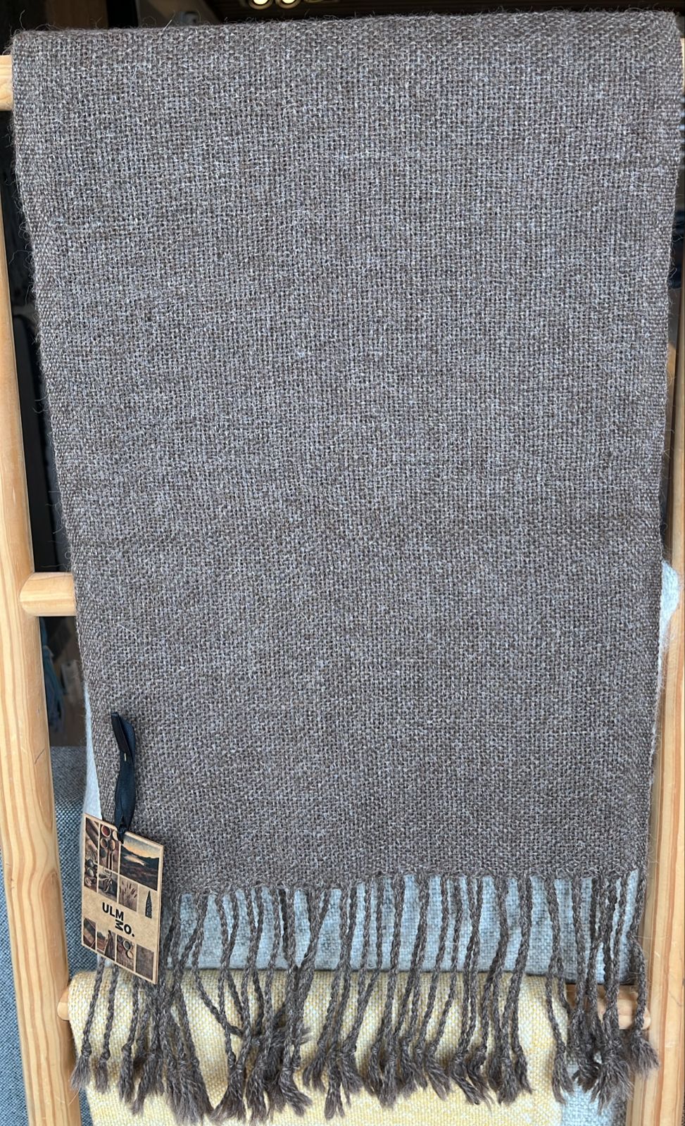 Bufanda alpaca unisex / Rosillo Oscuro - Creado en Chile
