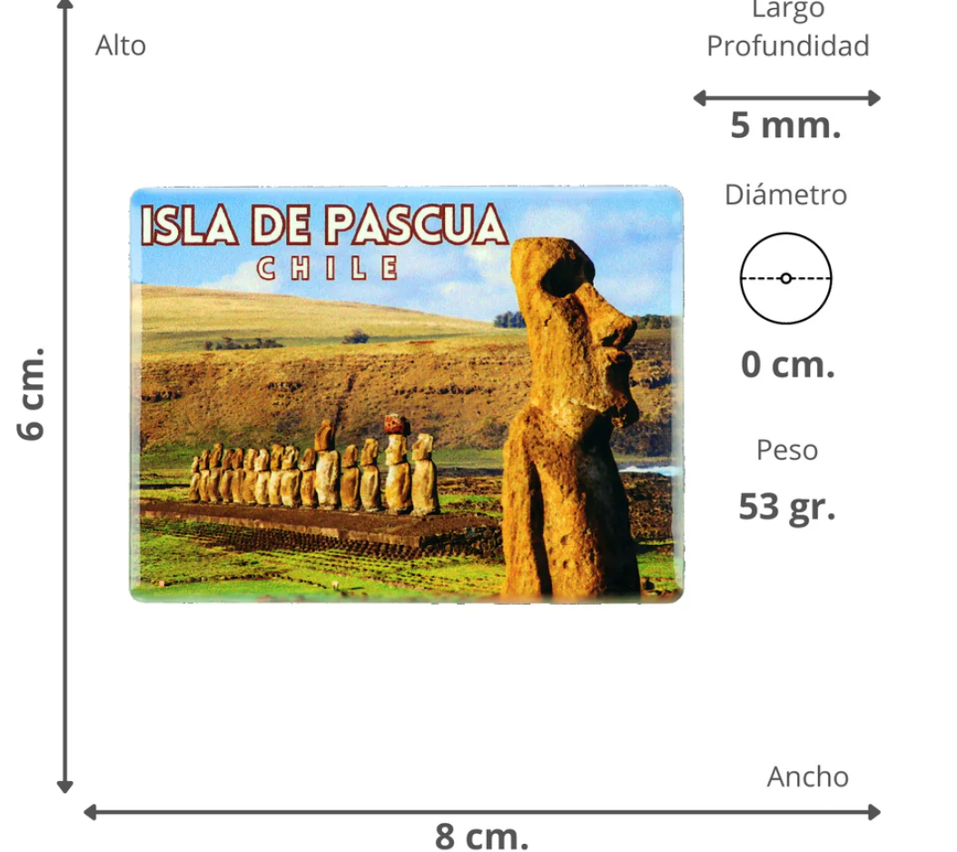 Imán Cerámico Isla de Pascua