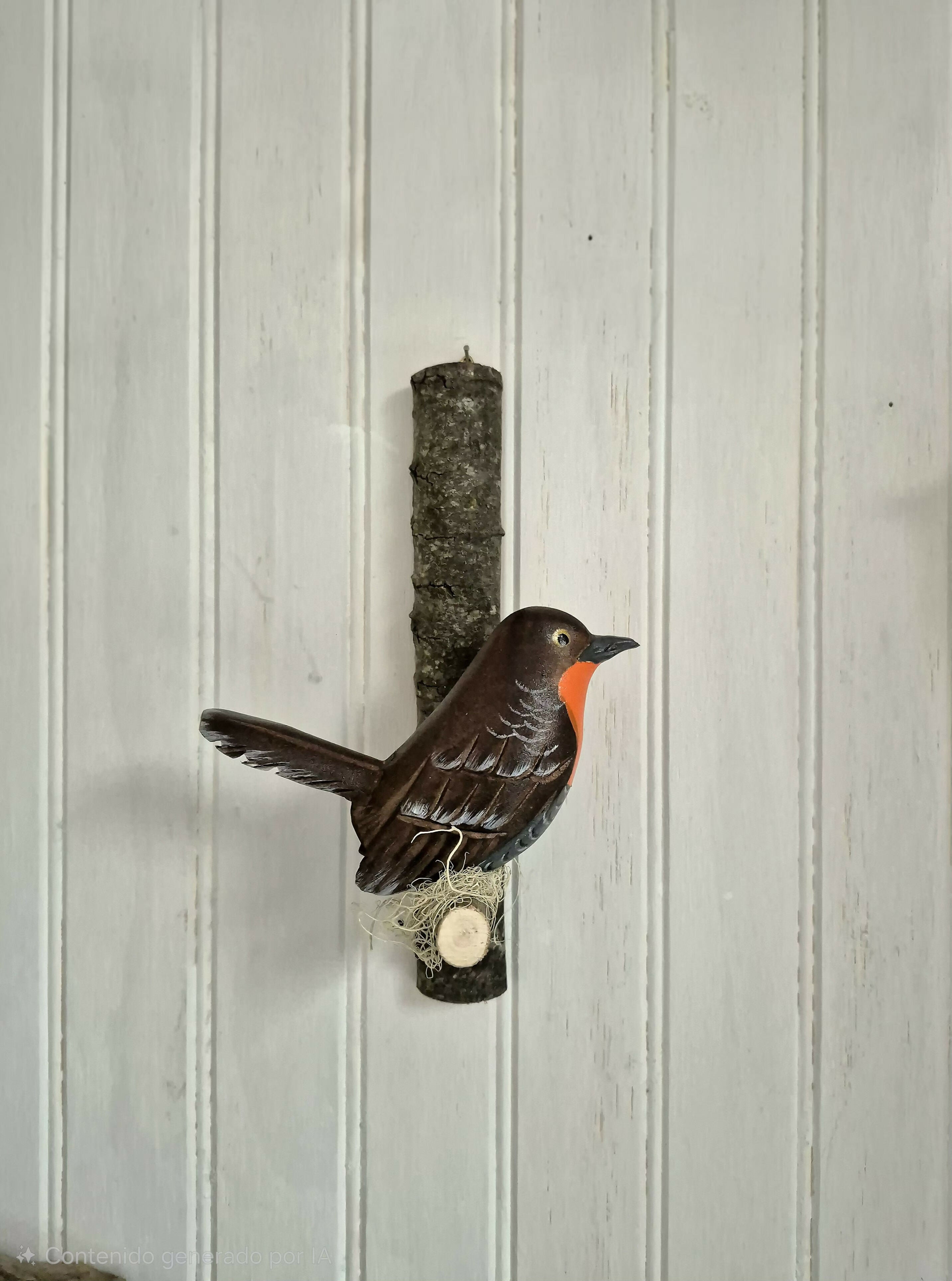 Pájaro tallado Chucao