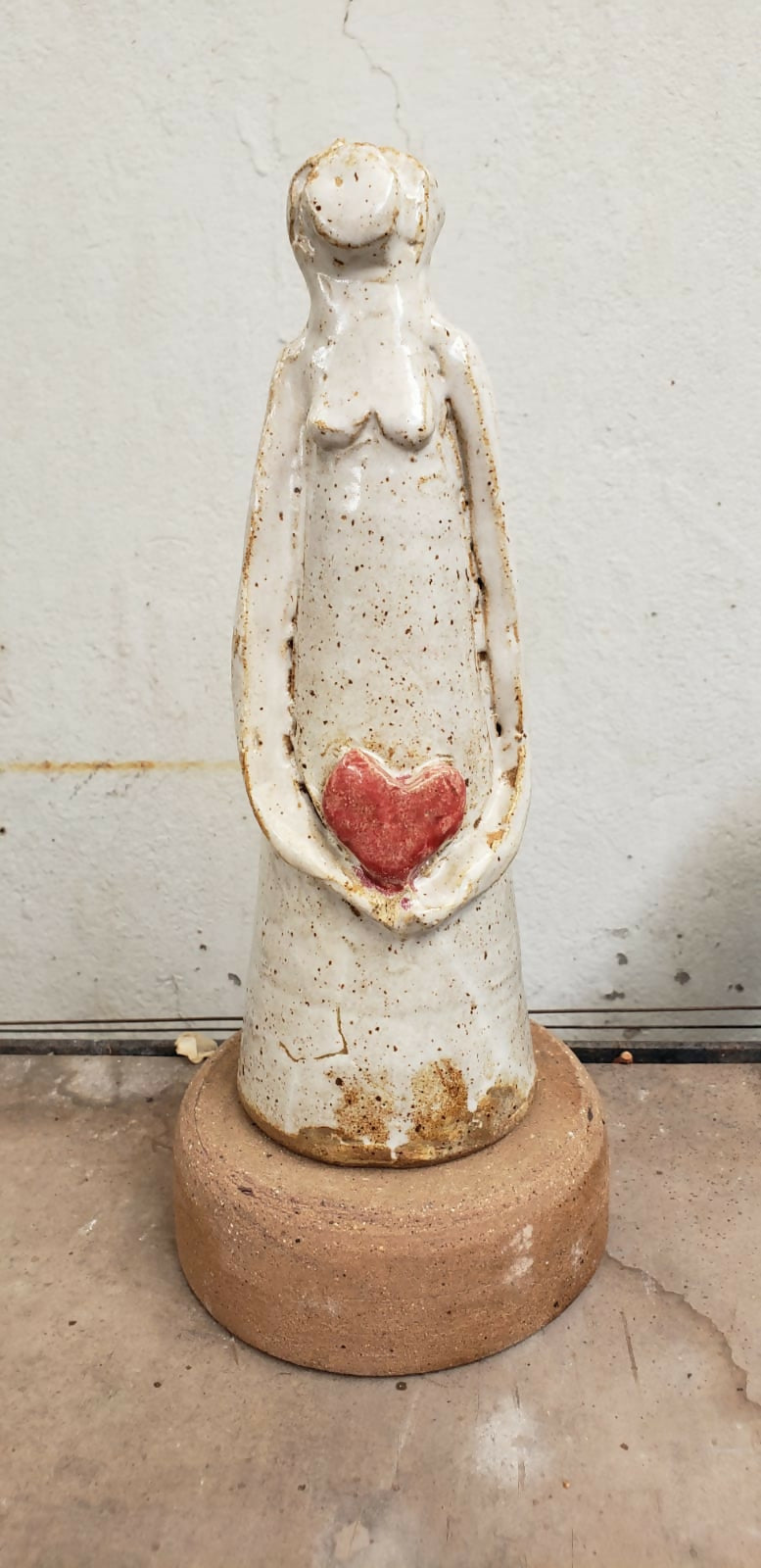 Diosa amor base cerámica