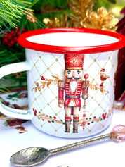 Tazón Enlozado Cascanueces Dorado