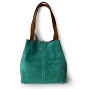 Cartera de cuero modelo JANE Turquesa