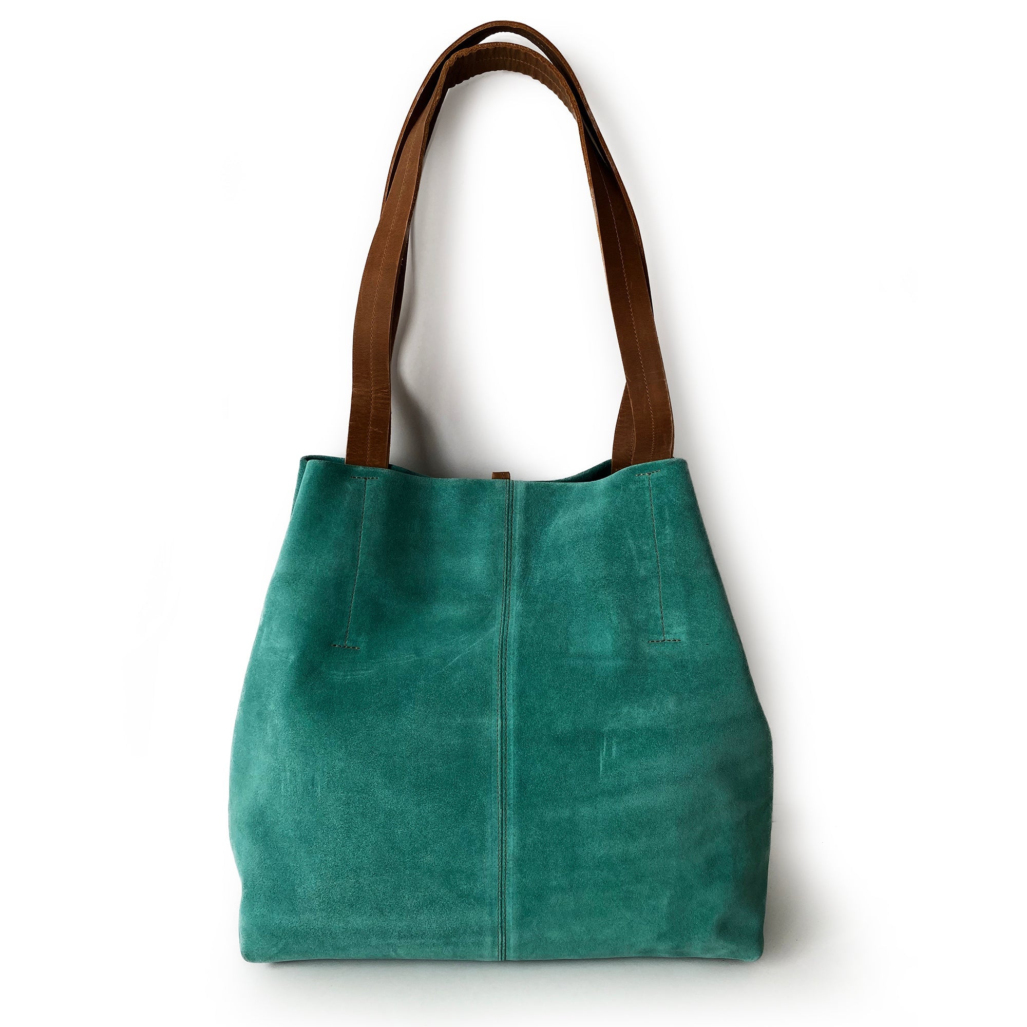 Cartera de cuero modelo JANE Turquesa