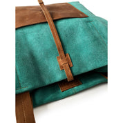 Cartera de cuero modelo JANE Turquesa
