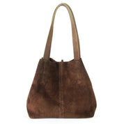 Cartera de cuero modelo JANE Chocolate