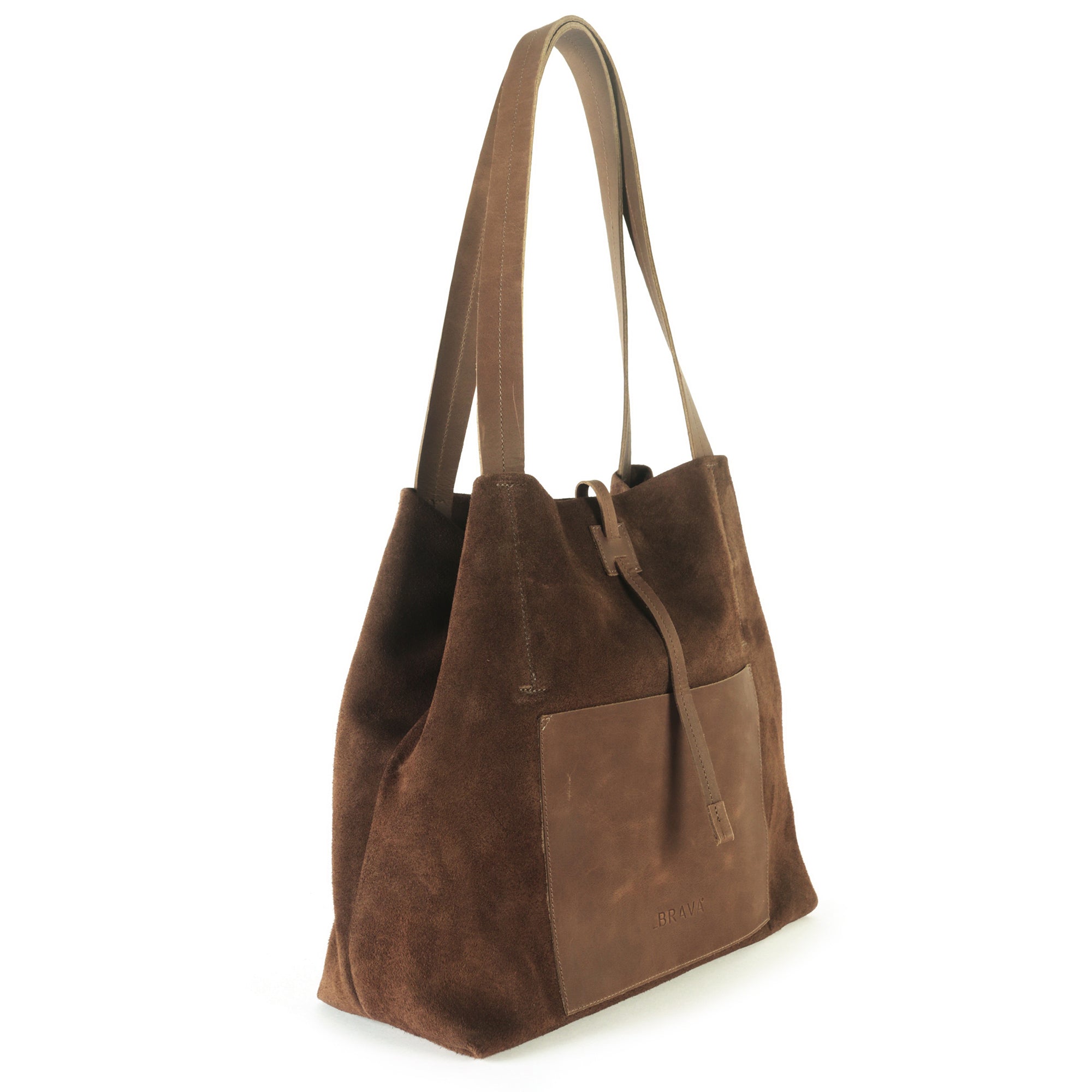 Cartera de cuero modelo JANE Chocolate