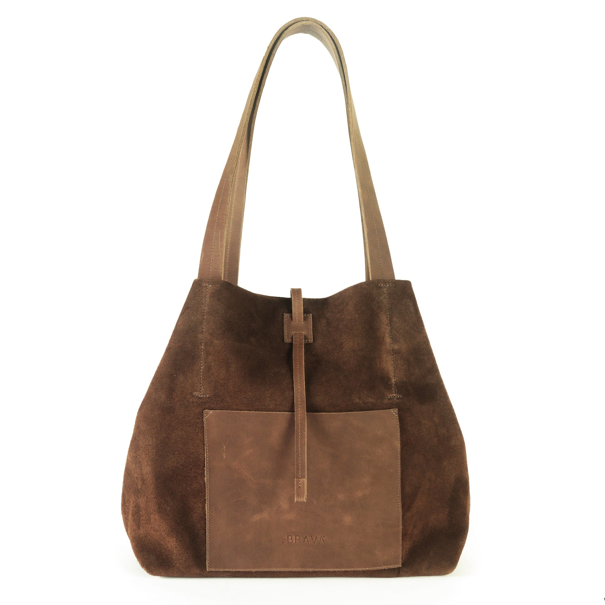 Cartera de cuero modelo JANE Chocolate