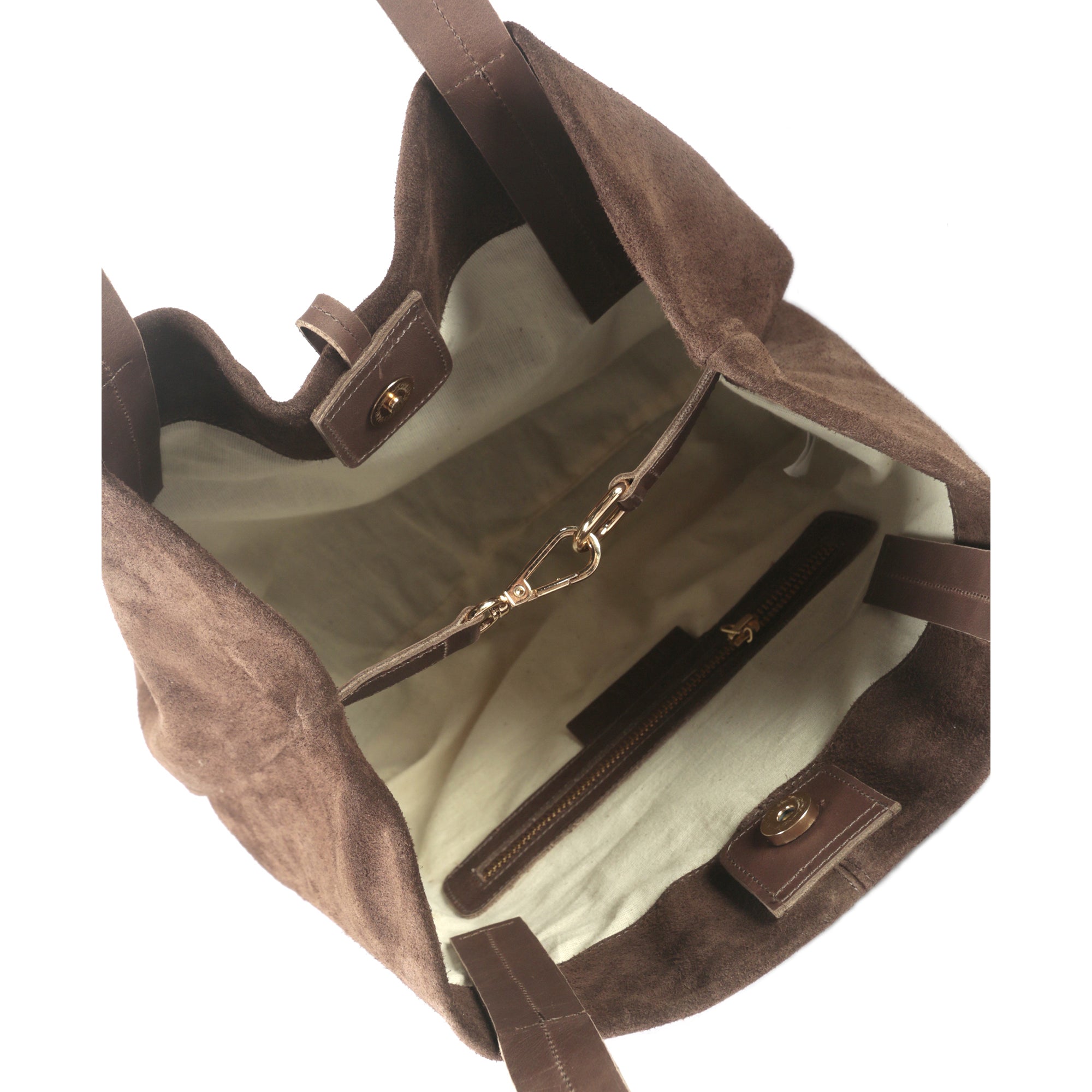 Cartera de cuero modelo JANE Chocolate
