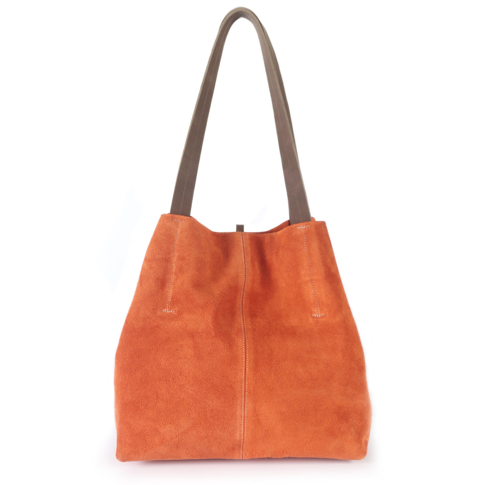 Cartera de cuero modelo JANE Orange