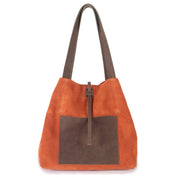 Cartera de cuero modelo JANE Orange
