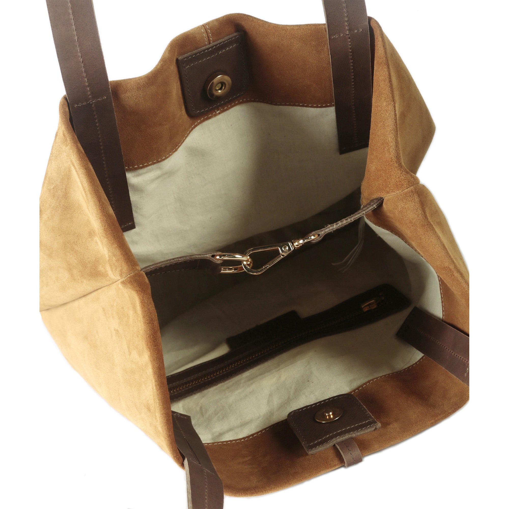 Cartera de cuero modelo JANE Tostado