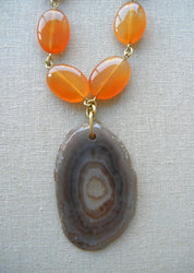 collar largo cornalinas