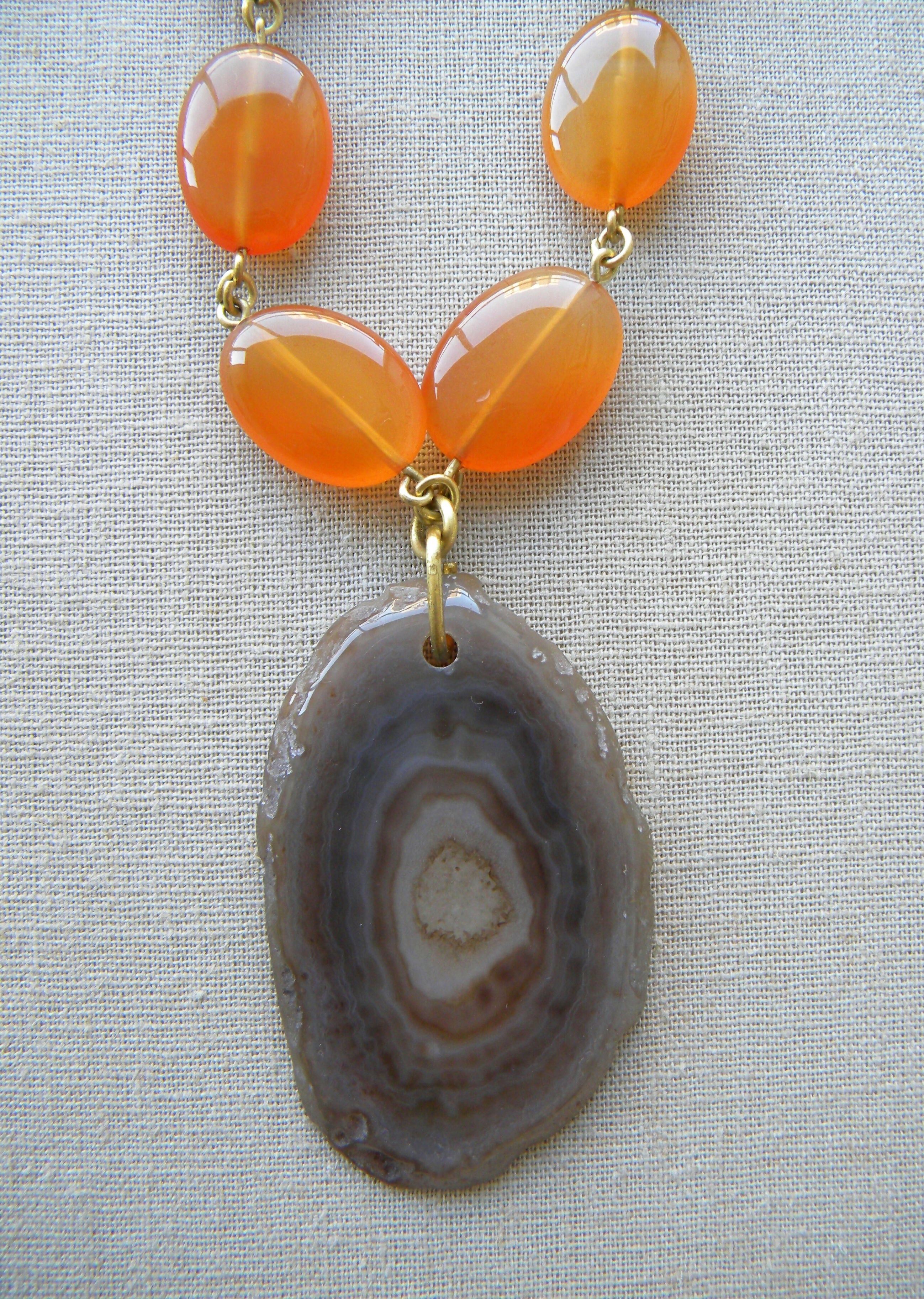 collar largo cornalinas