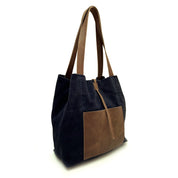 Cartera de cuero modelo JANE Navy