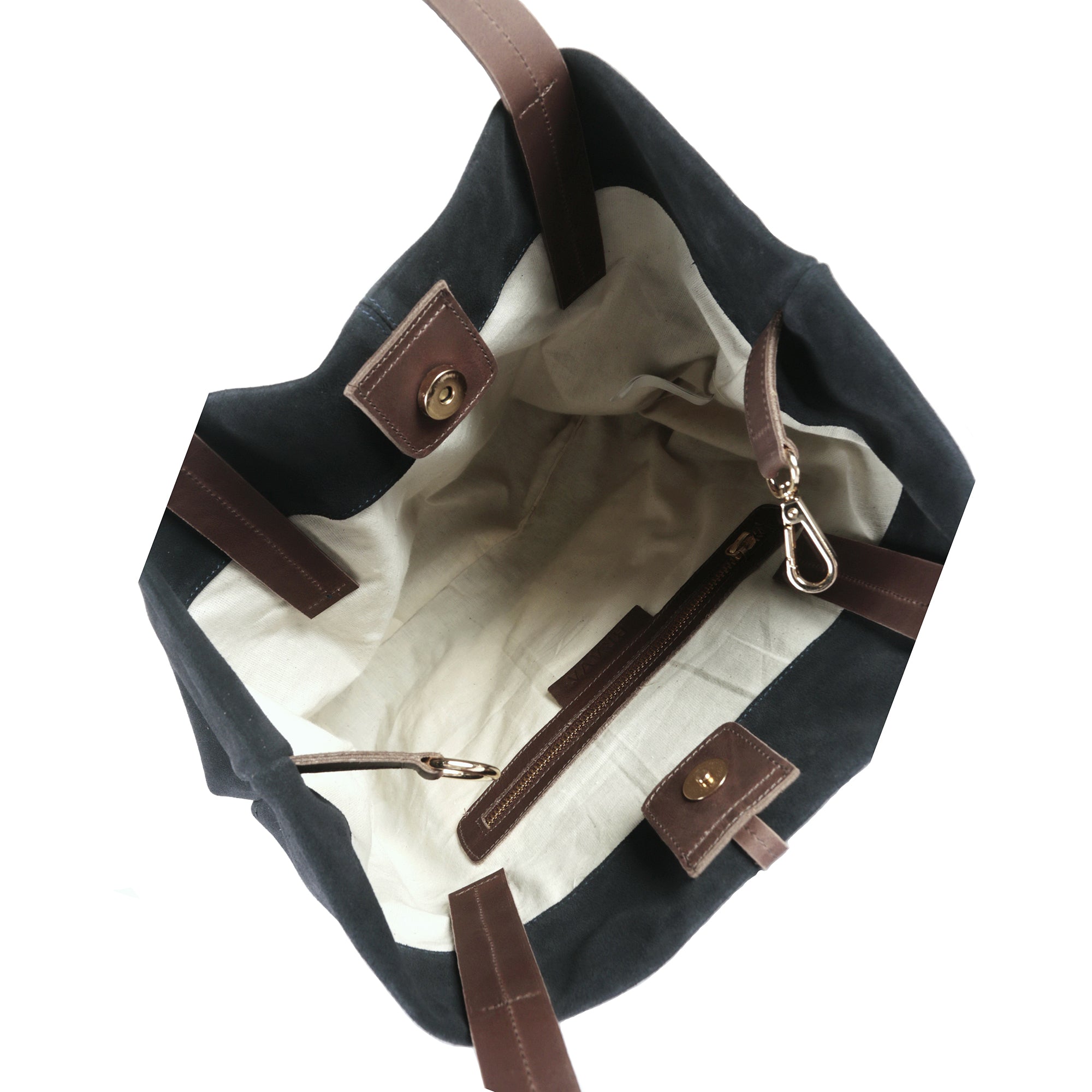 Cartera de cuero modelo JANE Navy