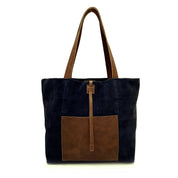 Cartera de cuero modelo JANE Navy