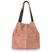 Cartera de cuero modelo JANE Rosa