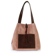 Cartera de cuero modelo JANE Rosa