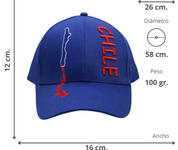 Jockey Chile Azul Bordado Mapa