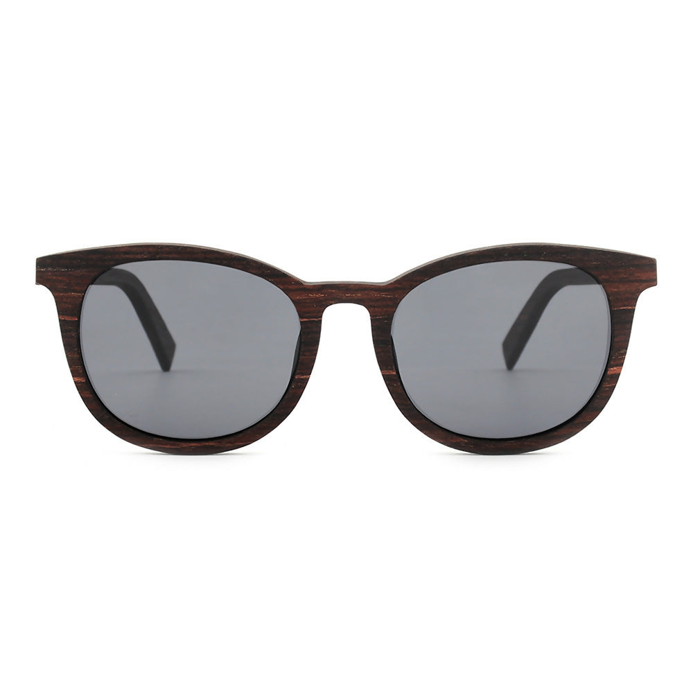 ANTEOJOS DE SOL LENZI MODELO SICILIA MADERA EBANO CLARO