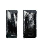 Funda para anteojos de cuero modelo JUDITH Charol Negro