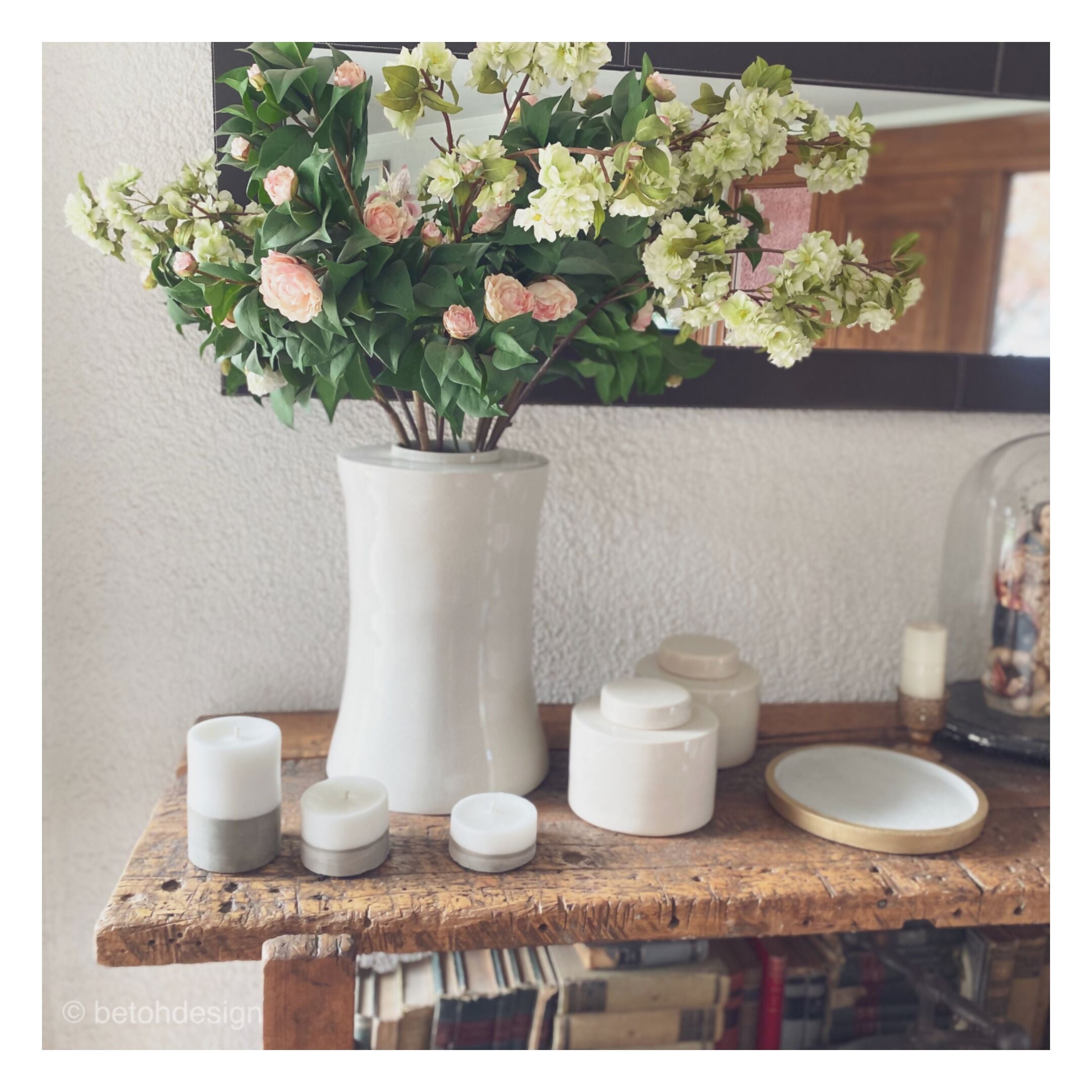 SET 3 VELAS BASE HORMIGÓN BETOH