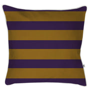 Cojín Rayas Oro Morado - 60 x 60