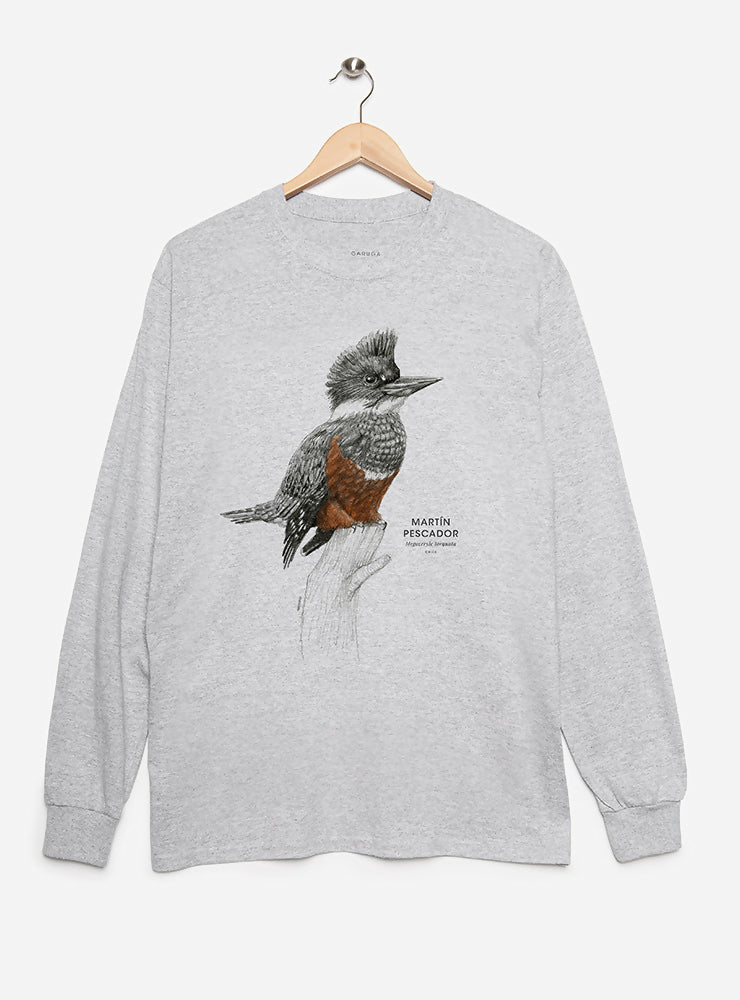 POLERA MANGA LARGA GRIS MARTIN PESCADOR