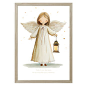 CUADRO ANGELITA CON LINTERNA 15x20 cm / 20x30 cm