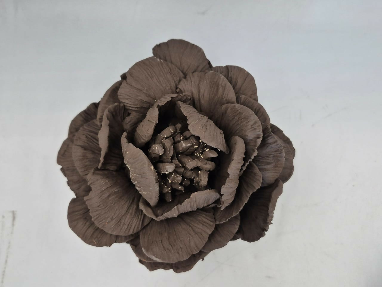 Set flores decorativas de cerámica gres